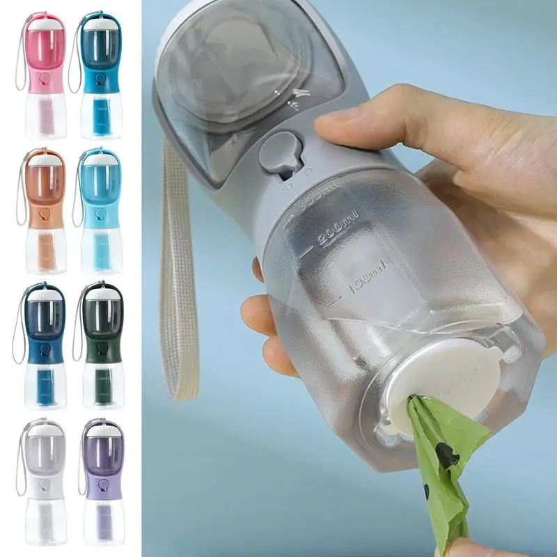 Dog Water Cup Drinking Food Garbage Bag Three-in-one Portable Small Multi-functional Pet Cups Pets Supplies - Image 9